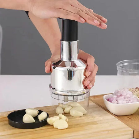 304 Stainless Steel Patting Knife Garlic Puree Tool Food Vegetable Garlic Onion Dicer Mincer Household  Cutter Peeler Accessory